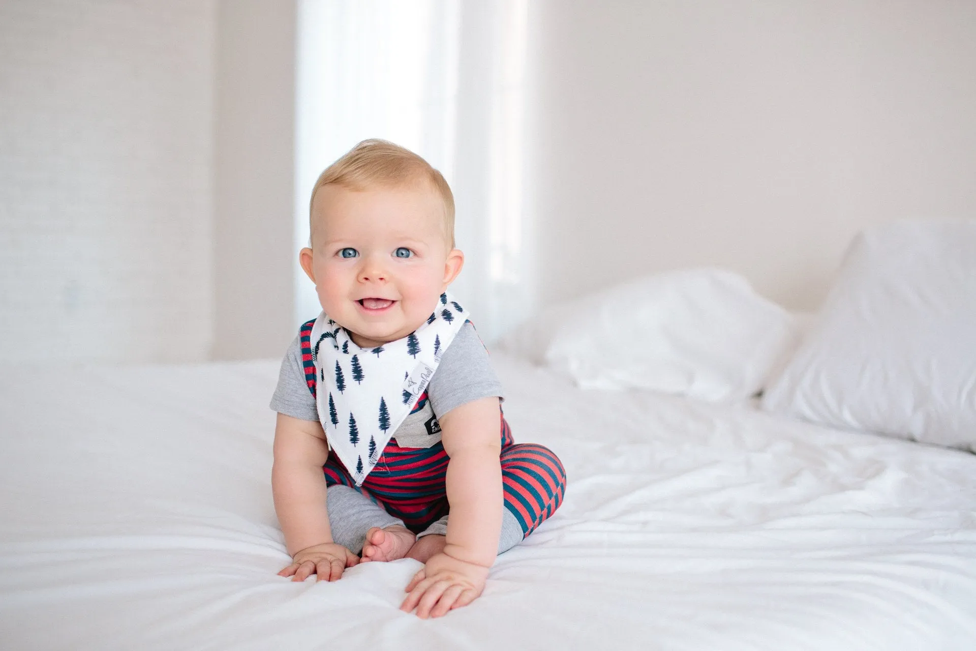 Copper Pearl Scout Bandana Bib Set