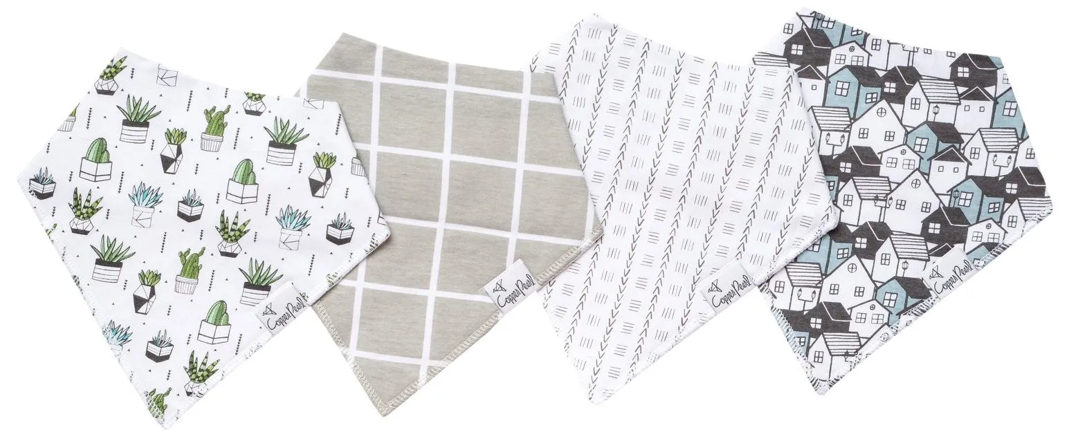 Copper Pearl Urban Bandanna Bib Set