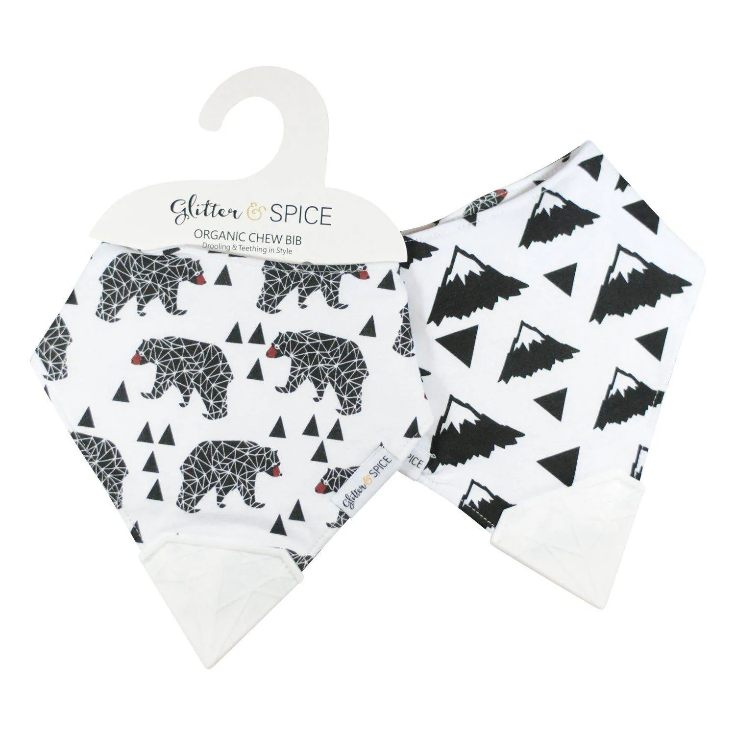 Double Sided Chew Bib - Smokey Bear / Everest