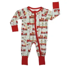 Emerson & Friends- Christmas Train Bamboo Convertible Baby Pajamas