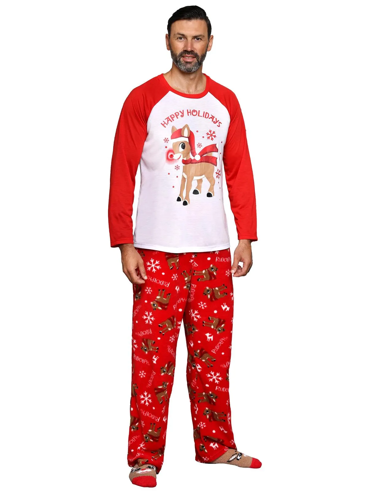 Family Matching Rudolph the Red-Nosed Reindeer Clarice Pajama 3 Piece Set