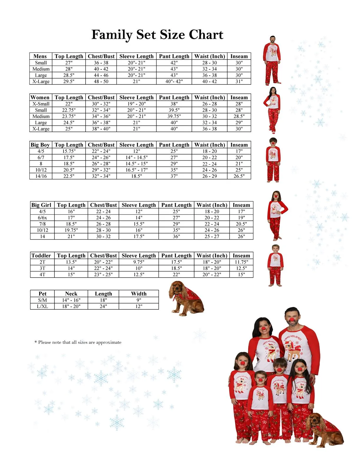 Family Matching Rudolph the Red-Nosed Reindeer Clarice Pajama 3 Piece Set