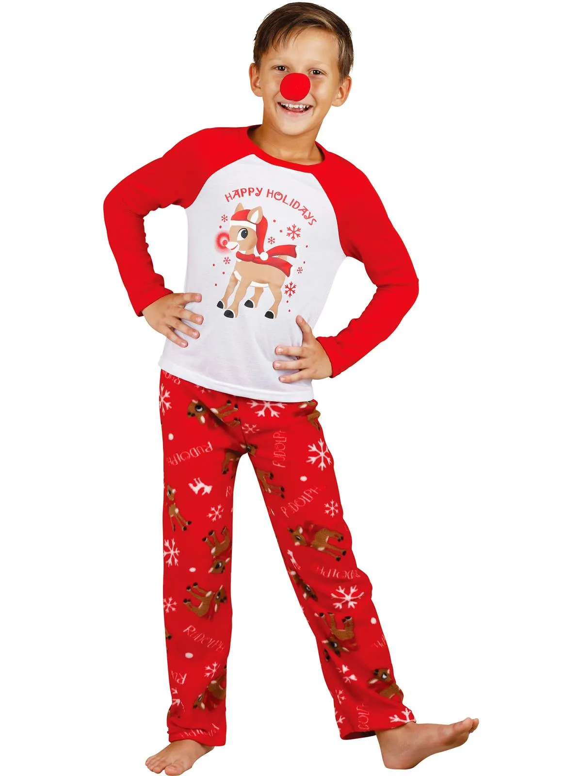 Family Matching Rudolph the Red-Nosed Reindeer Clarice Pajama 3 Piece Set