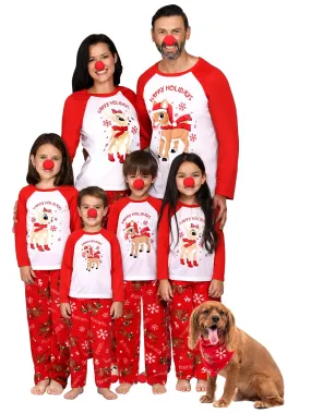 Family Matching Rudolph the Red-Nosed Reindeer Clarice Pajama 3 Piece Set