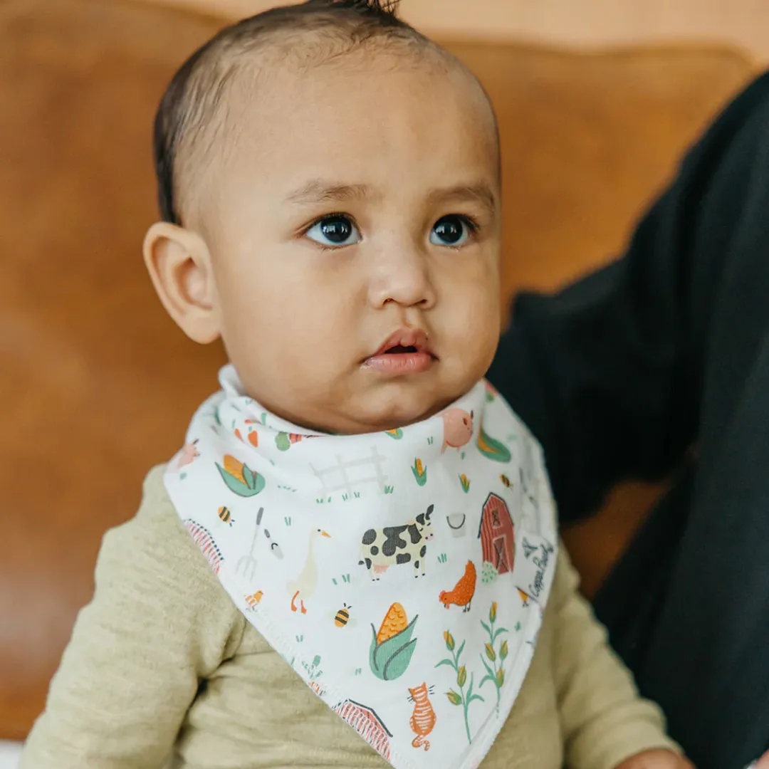 Farmstead Bandana Bibs - Copper Pearl