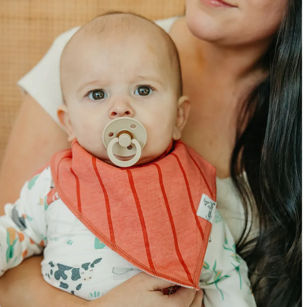 Farmstead Bandana Bibs - Copper Pearl