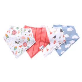 Farmstead Bandana Bibs - Copper Pearl