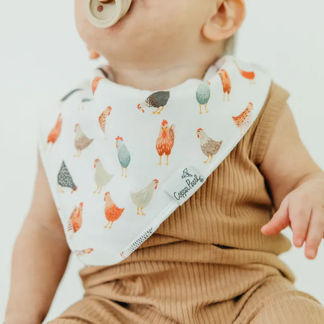 Farmstead Bandana Bibs - Copper Pearl