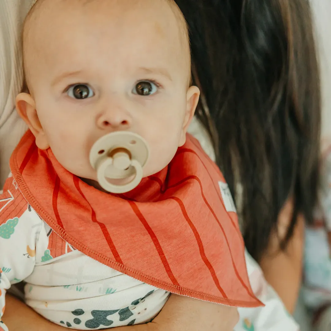 Farmstead Bandana Bibs - Copper Pearl