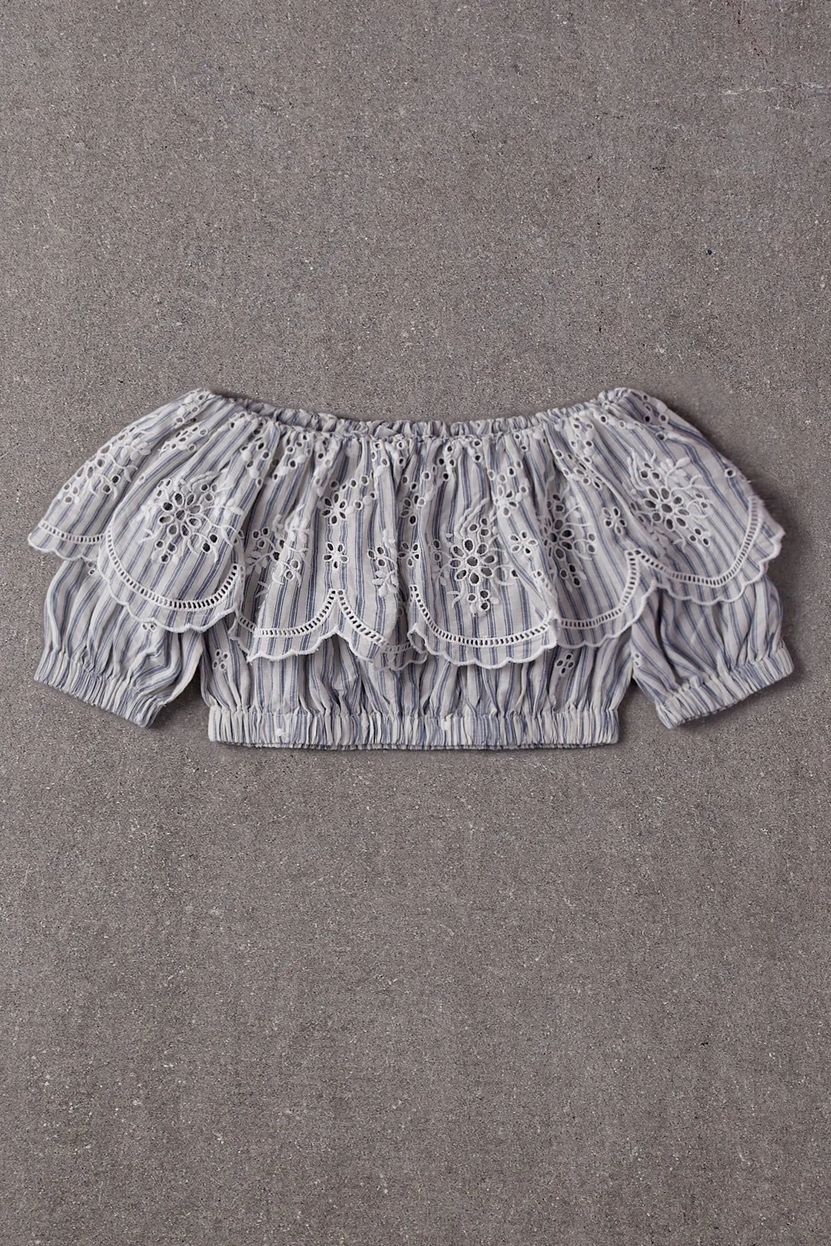 Girls Shirt Nellystella Tilly - Cotton Stripe Blue
