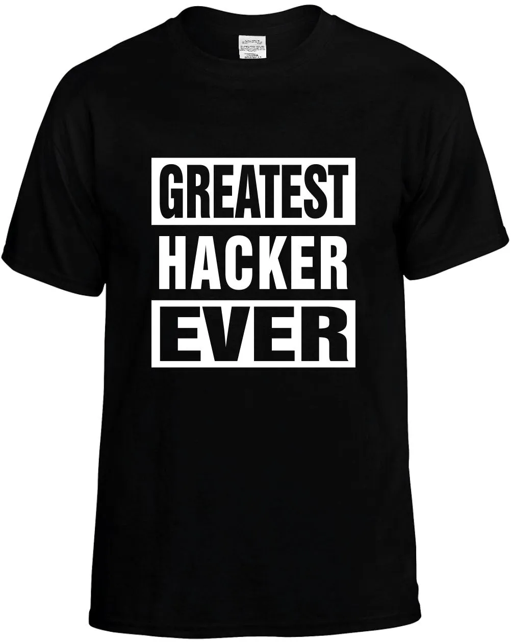 Greatest Hacker Ever Unisex T-Shirt Novelty Graphic Tee Shirt