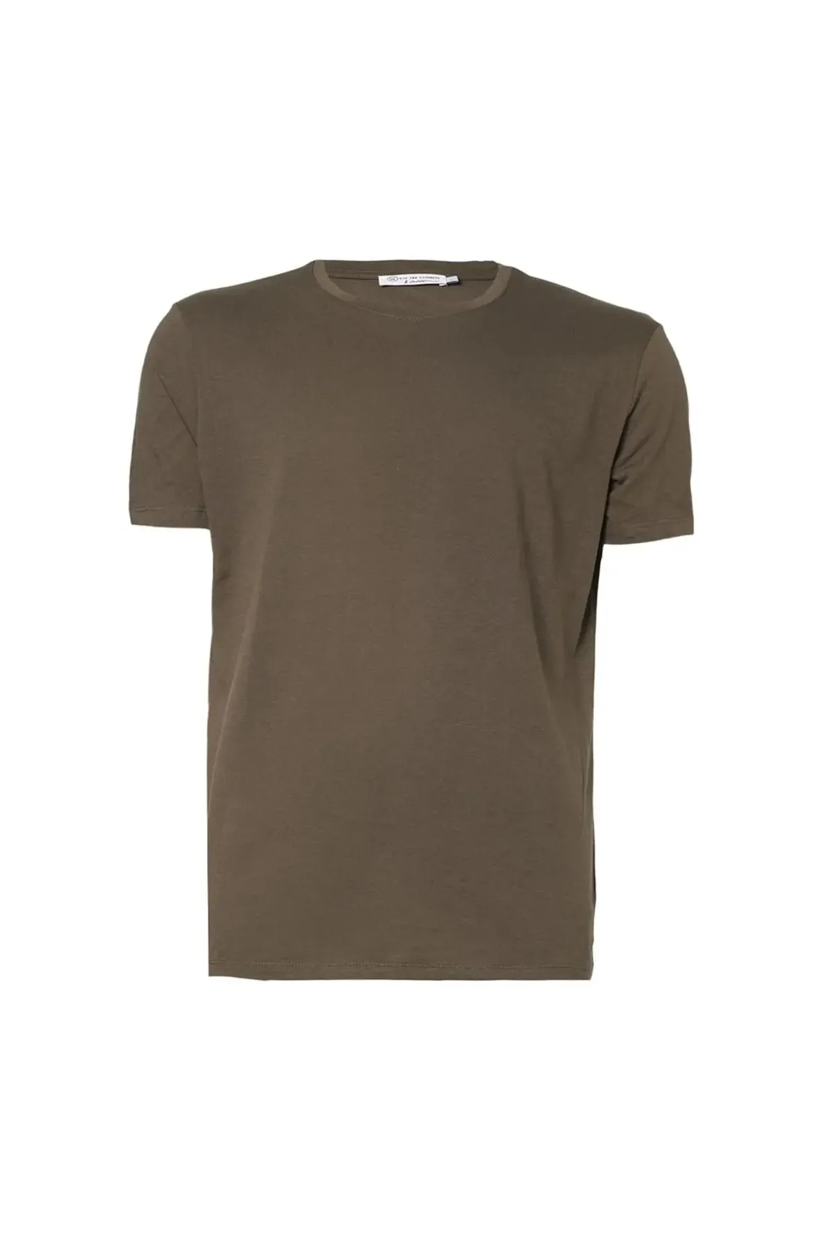 Green Round Collar Men's T-Shirt