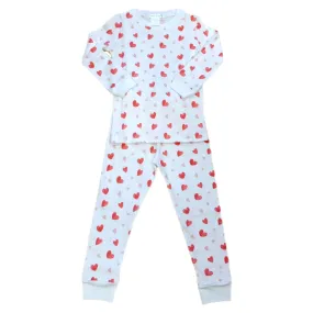 Heart Print Pajamas Set