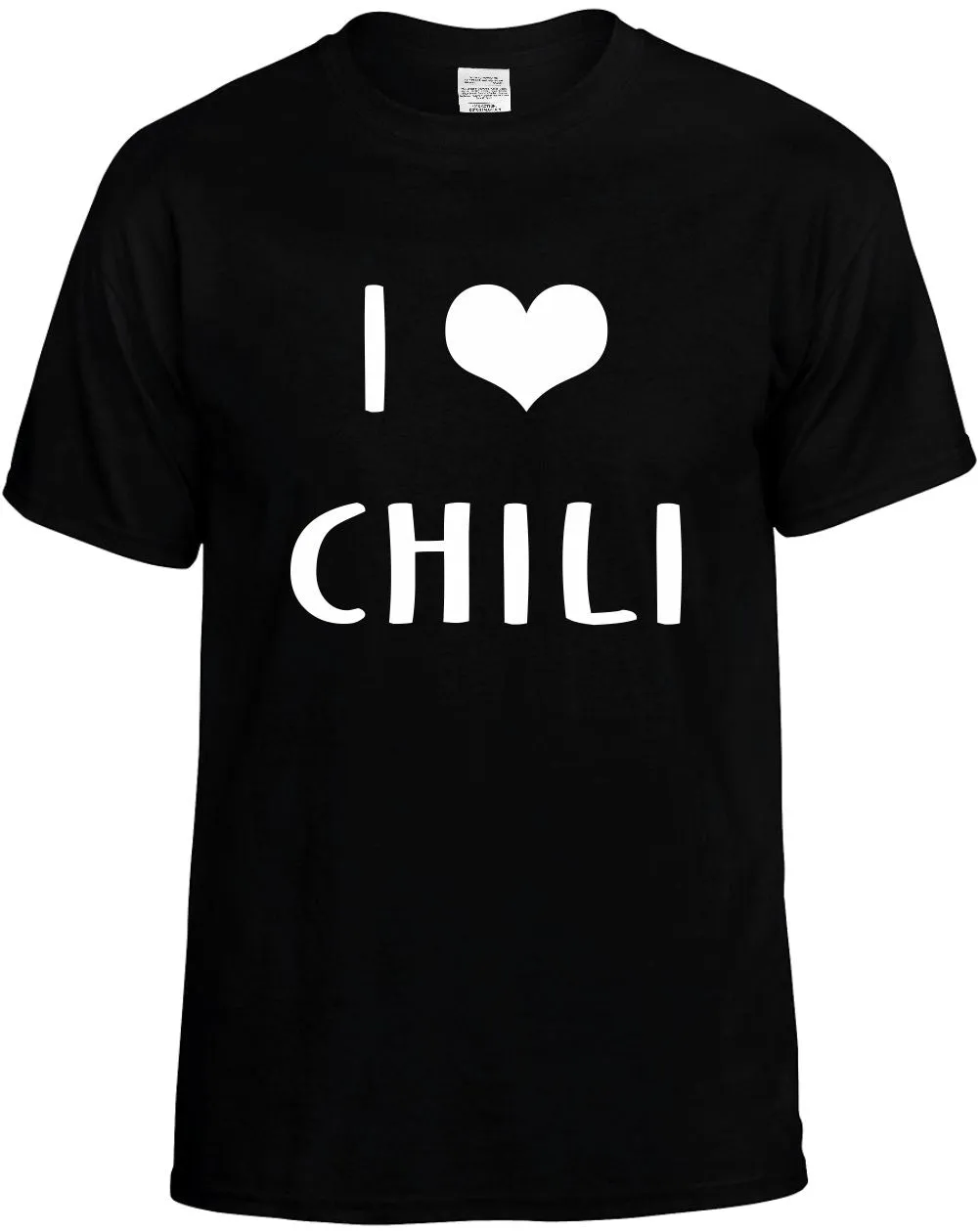 I Love Heart Chili Unisex T-Shirt Novelty Graphic Tee Shirt