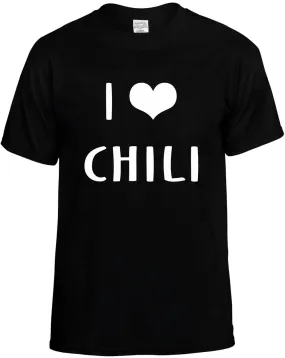 I Love Heart Chili Unisex T-Shirt Novelty Graphic Tee Shirt