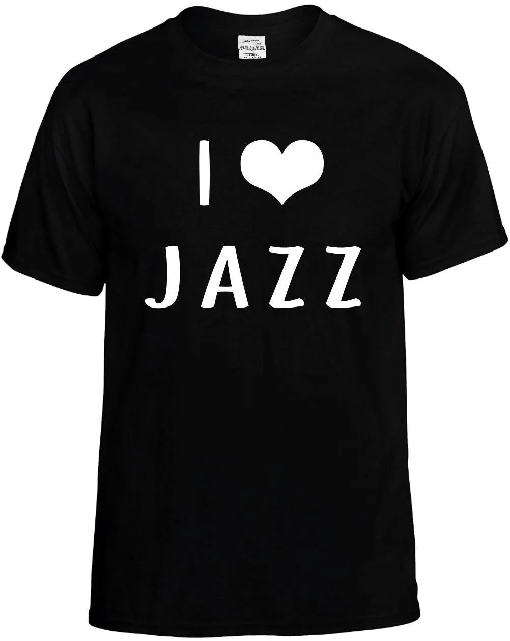 I Love Heart Jazz Unisex T-Shirt Novelty Graphic Tee Shirt
