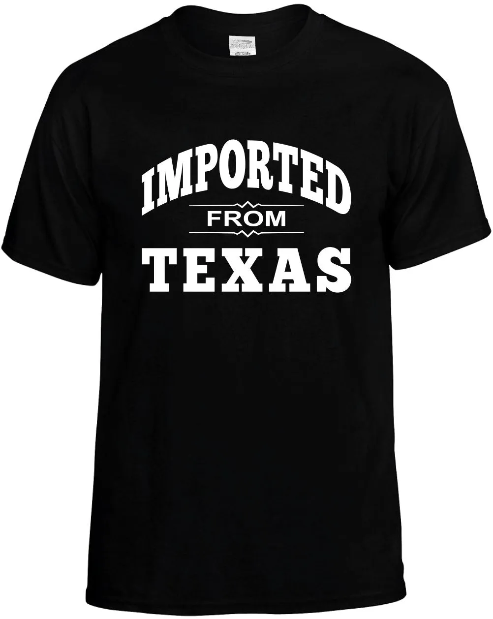 Imported from Texas Unisex T-Shirt Novelty Graphic Tee Shirt