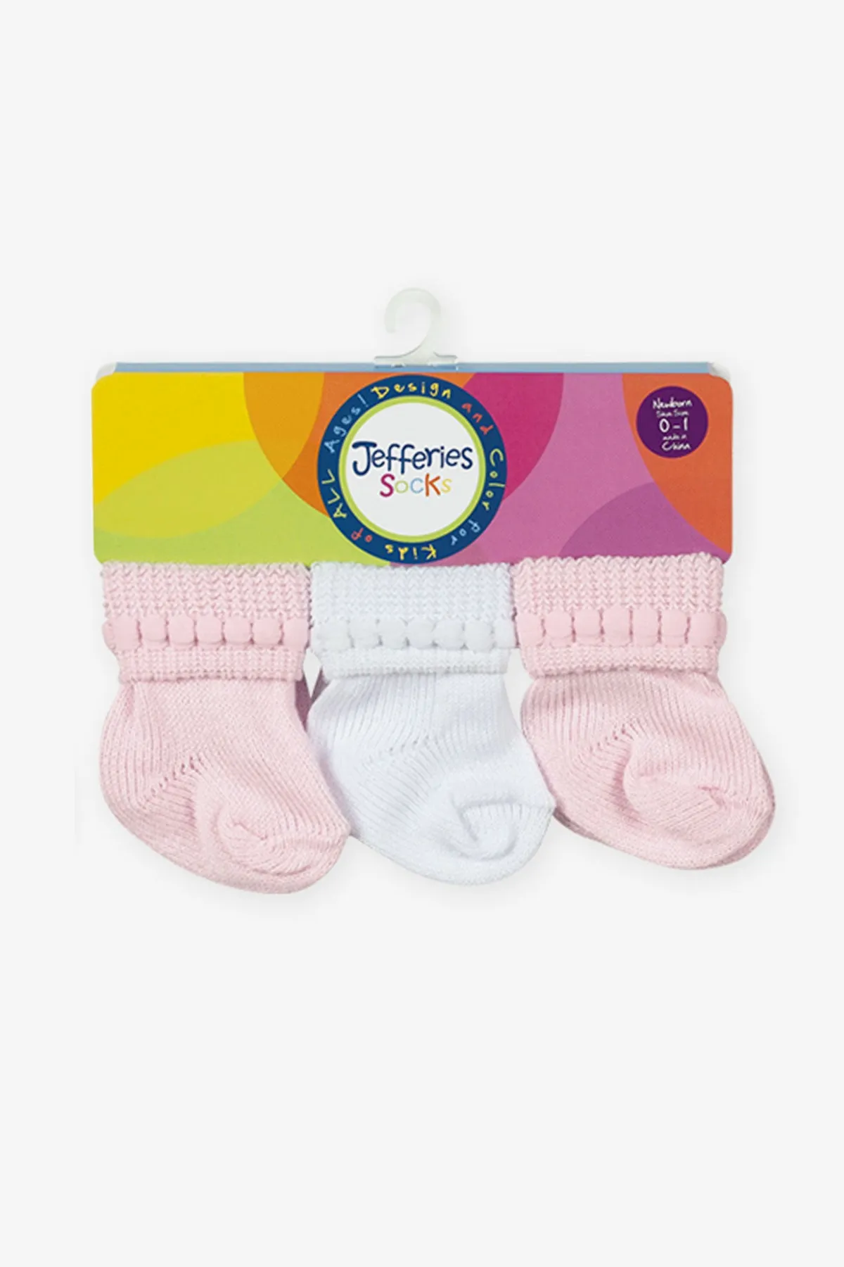 Jefferies Socks Rock-A-Bye Baby Girls Socks 6-Pack