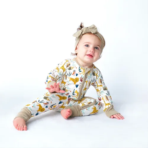 Jungle Friends Footie Pajama 3-6M