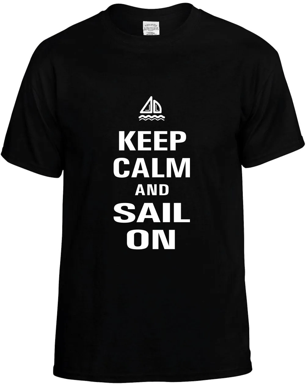 Keep Calm and Sail on Unisex T-Shirt Novelty Graphic Tee Shirt