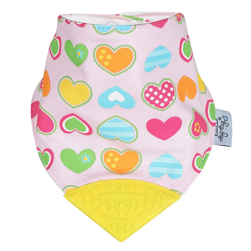 Kiss Kiss Hug Hug Teething Bib