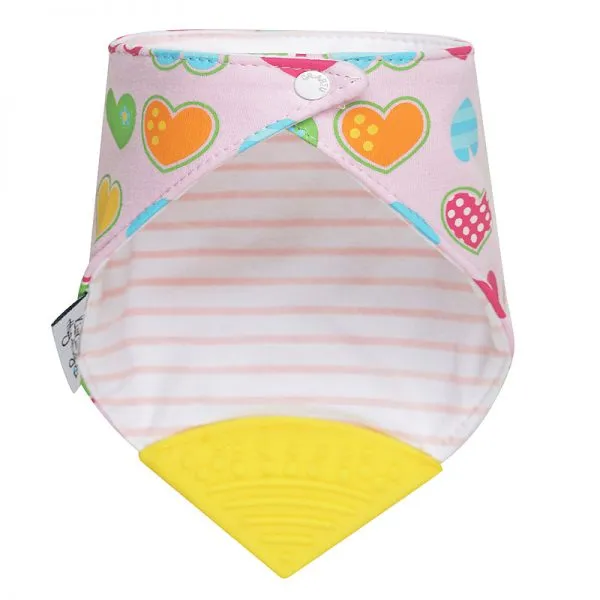 Kiss Kiss Hug Hug Teething Bib