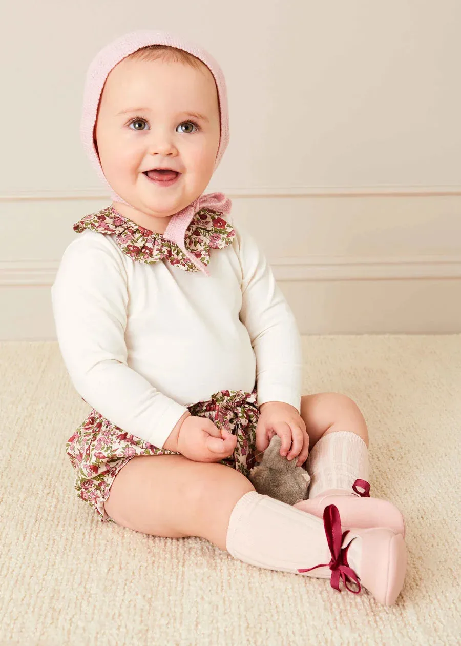 Light Pink Ribbed Knee-High Socks (3mths-8yrs)