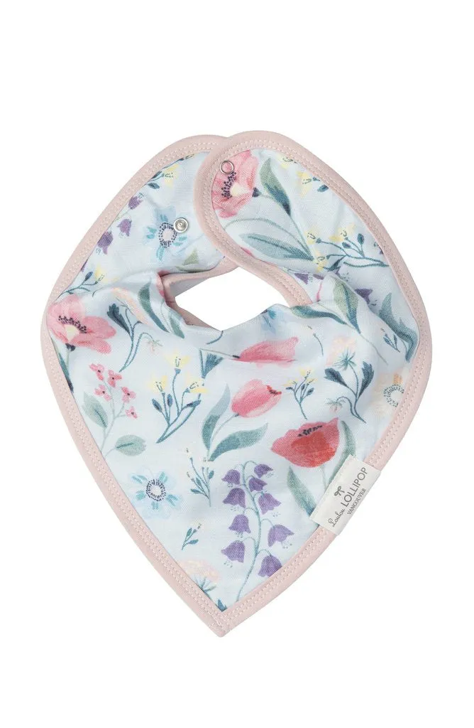 Luxe Muslin Bandana Bib Set - Bluebell