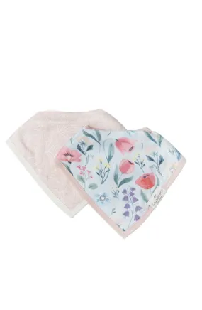 Luxe Muslin Bandana Bib Set - Bluebell
