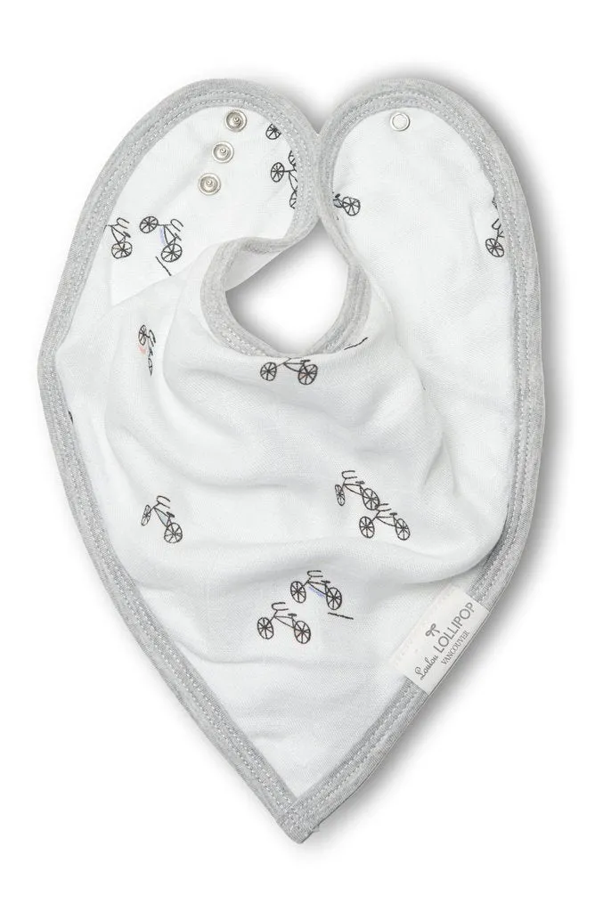 Luxe Muslin Bandana Bib Set - Happy Trucks