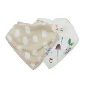 Luxe Muslin Bandana Bib Set - Woodland Gnome