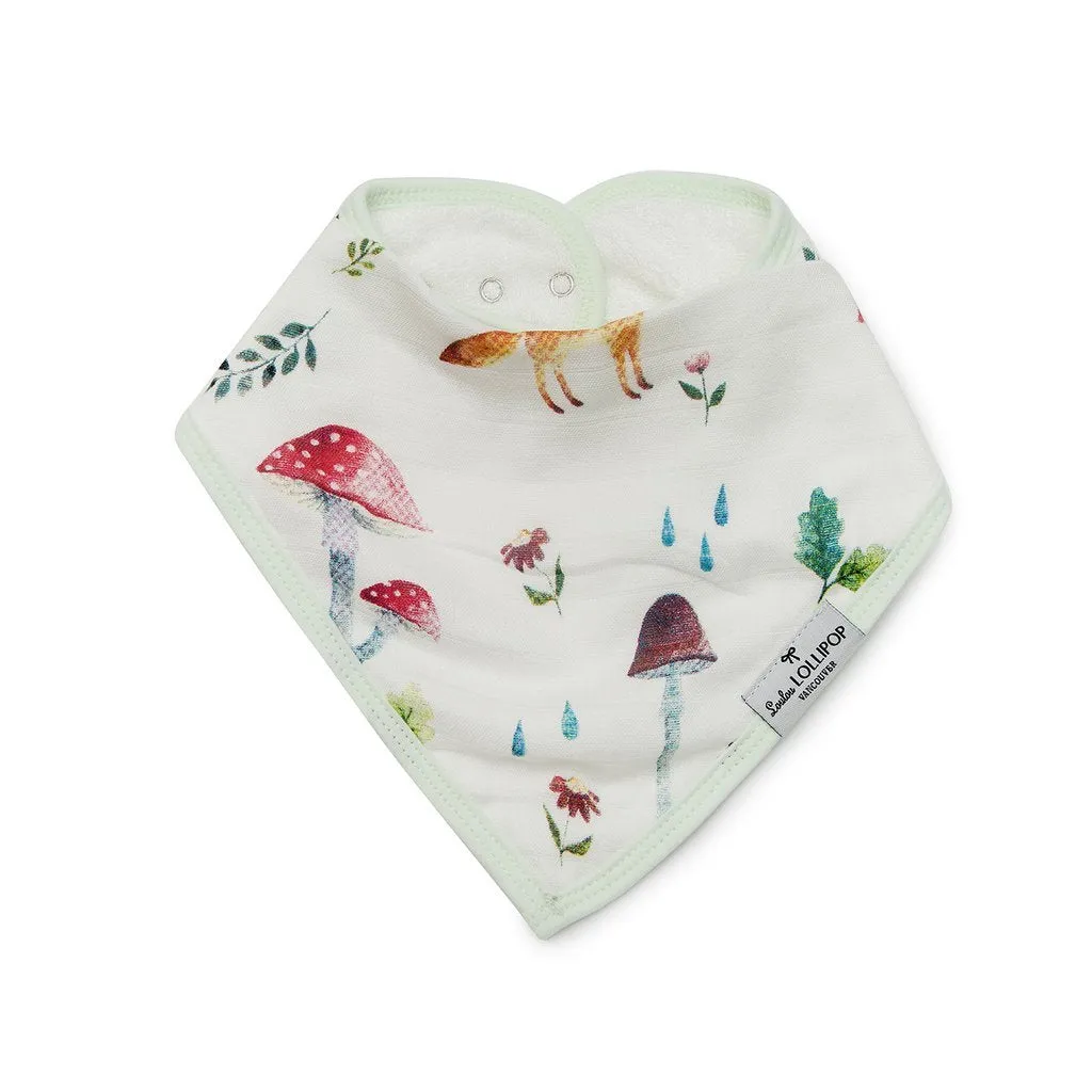 Luxe Muslin Bandana Bib Set - Woodland Gnome