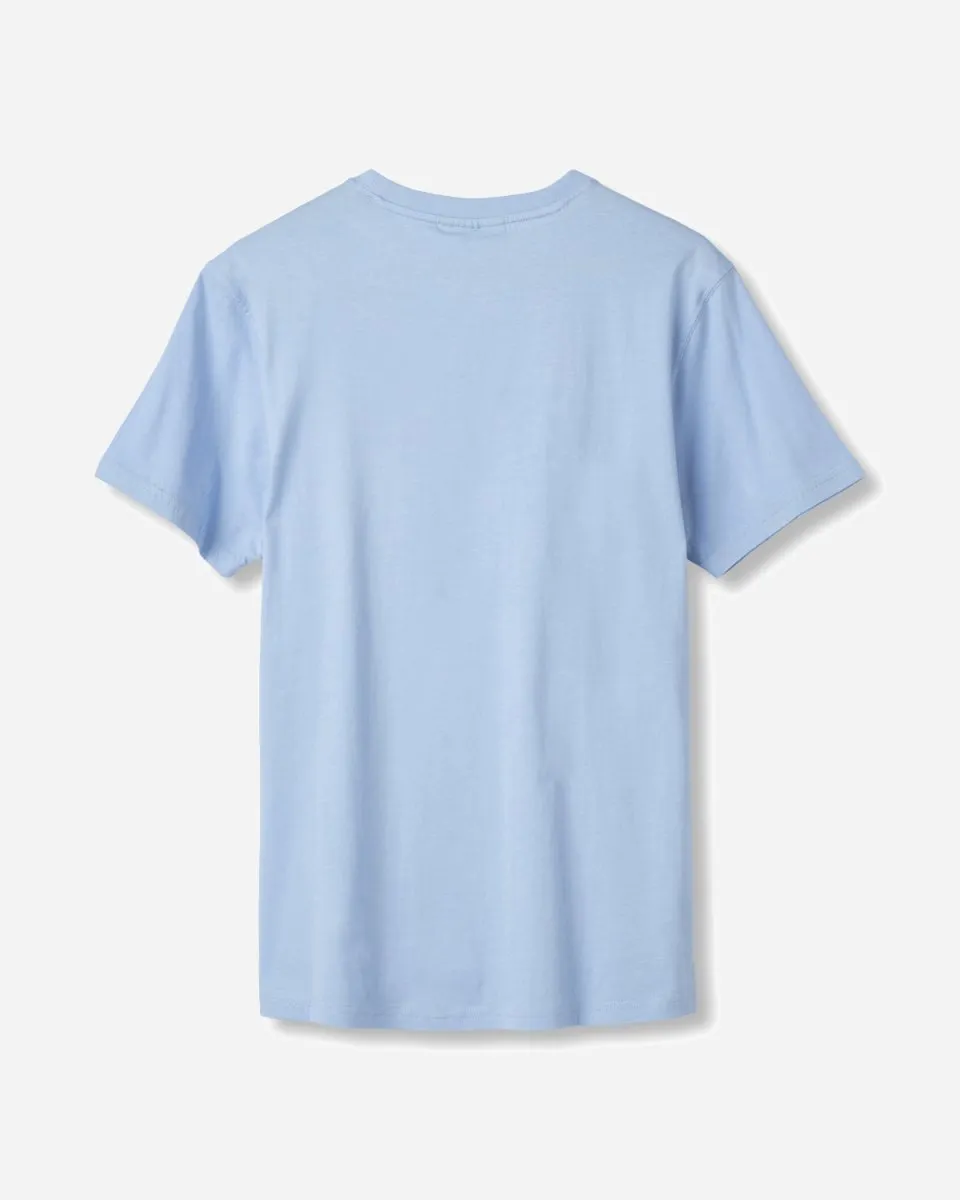 Lyø Organic Tee - Baby Blue/Black