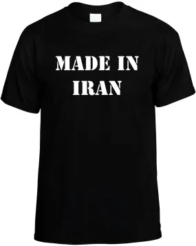 Made in Iran Unisex T-Shirt Novelty Graphic Tee Shirt