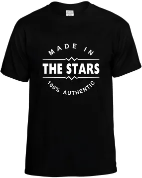 Made in the Stars Unisex T-Shirt Novelty Graphic Tee Shirt