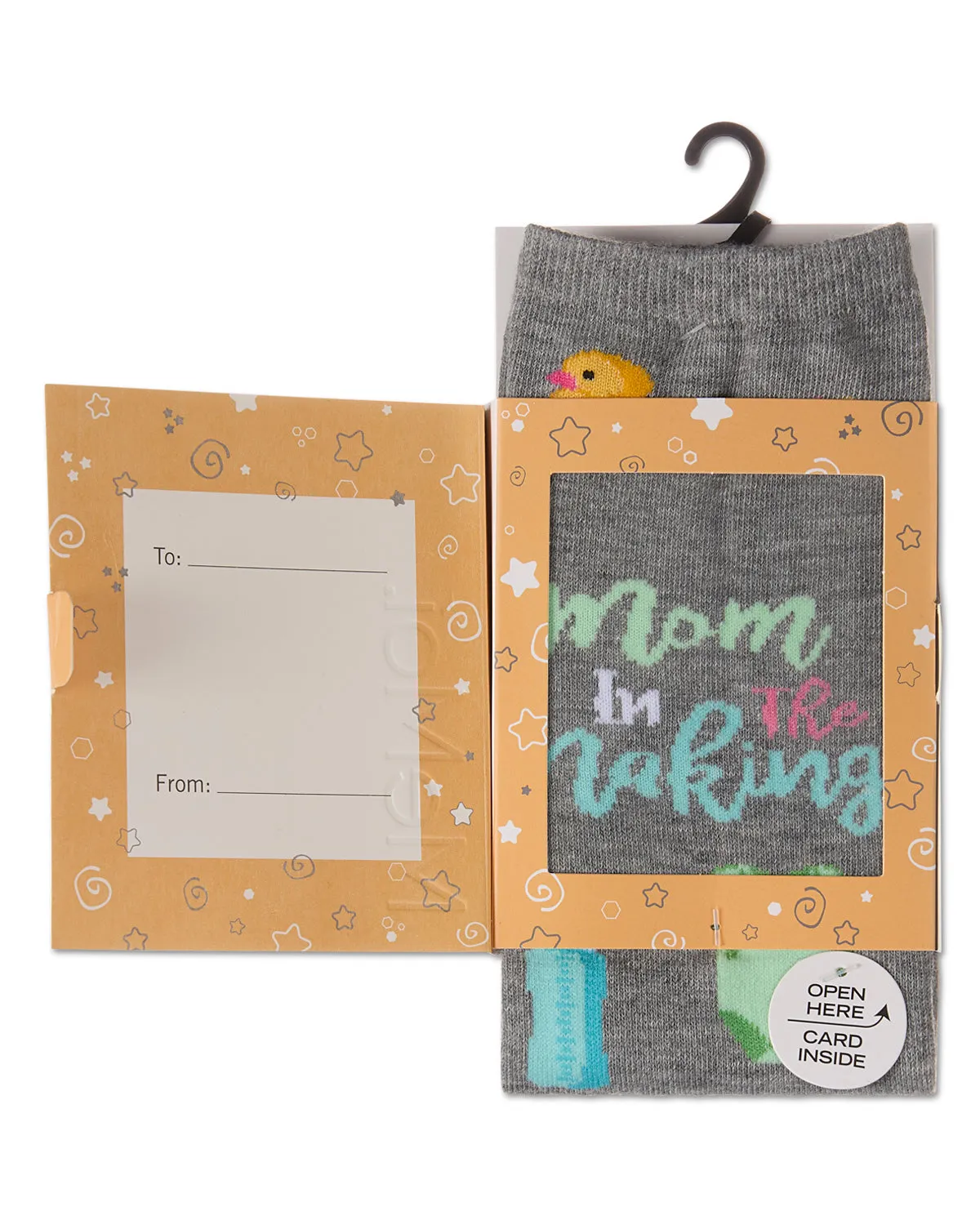 Mama In the Making Greeting Card Socks