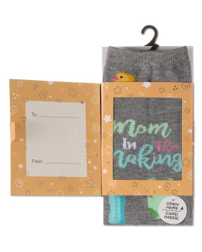 Mama In the Making Greeting Card Socks