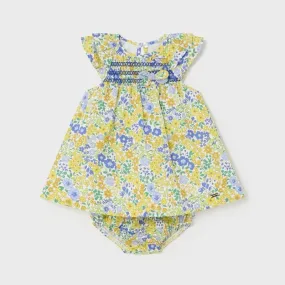 Mayoral Baby Dress And Knickers Set 1808 Yellow