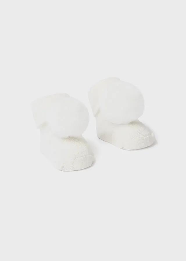 Mayoral Baby Girls Ivory Headband & Socks Set - perfect gift