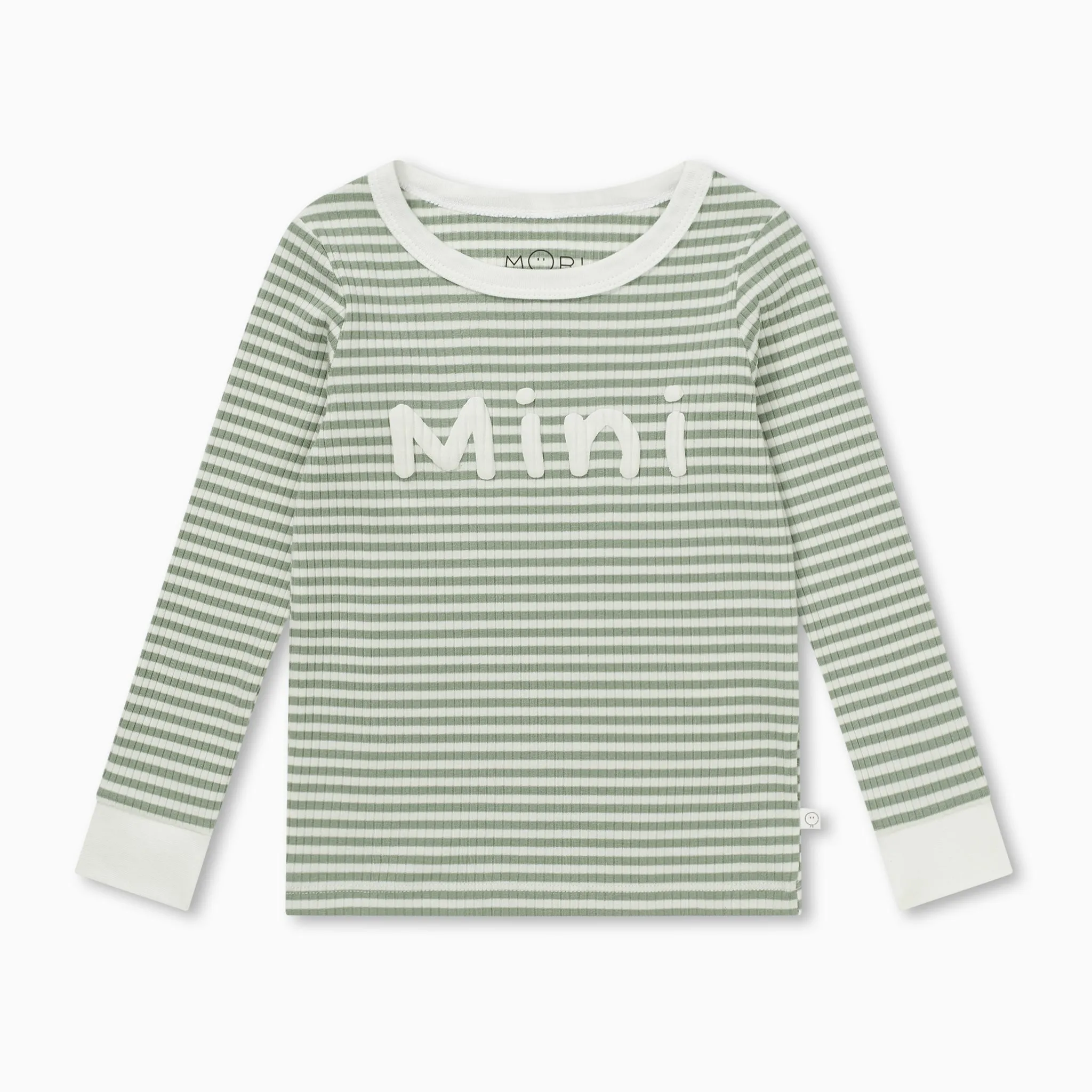 Mini Striped Ribbed Pajama Set