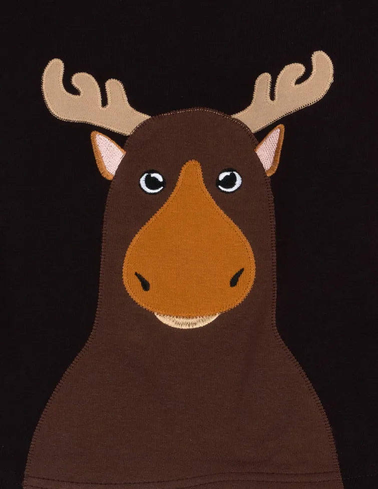 Moose Houndstooth Pajamas