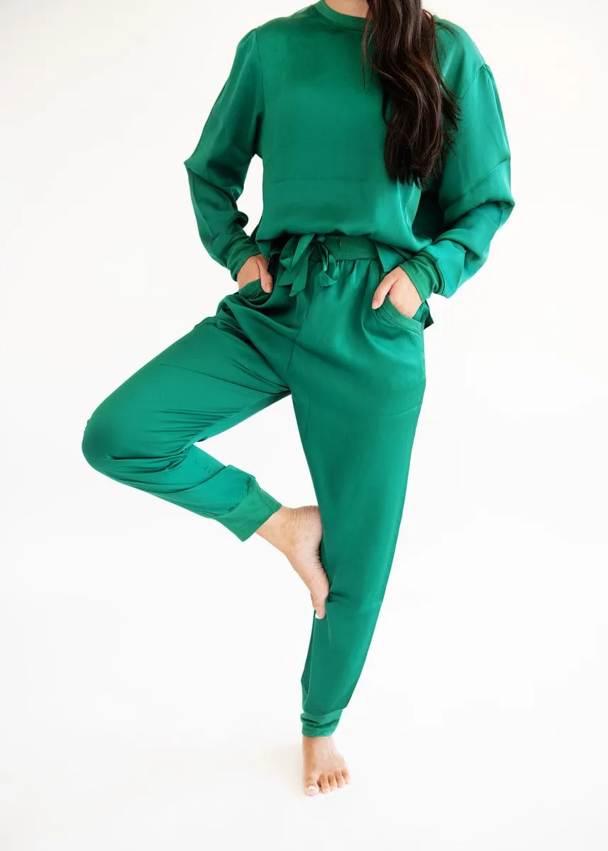 Must be Satin Pajamas - Green
