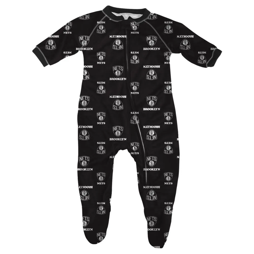 Nets Baby Zip Up Pajamas