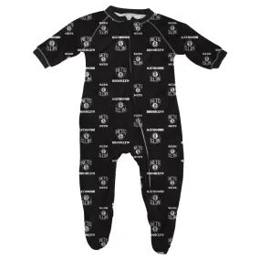 Nets Baby Zip Up Pajamas
