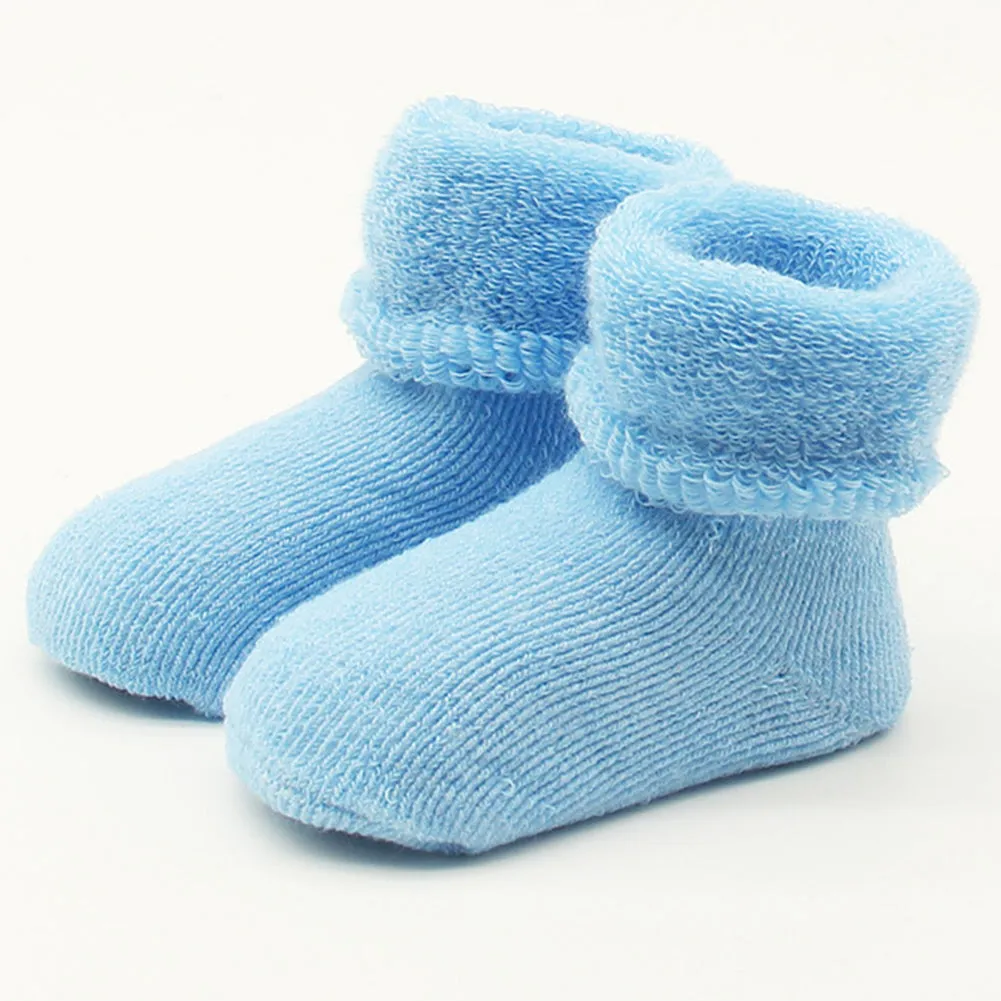 Newborn Baby Boy Girl Infant Toddler Learning Walk Comfortable Winter Socks