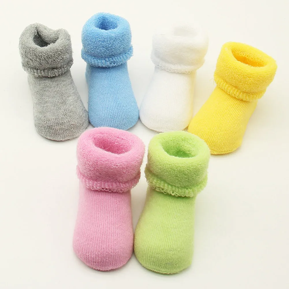 Newborn Baby Boy Girl Infant Toddler Learning Walk Comfortable Winter Socks