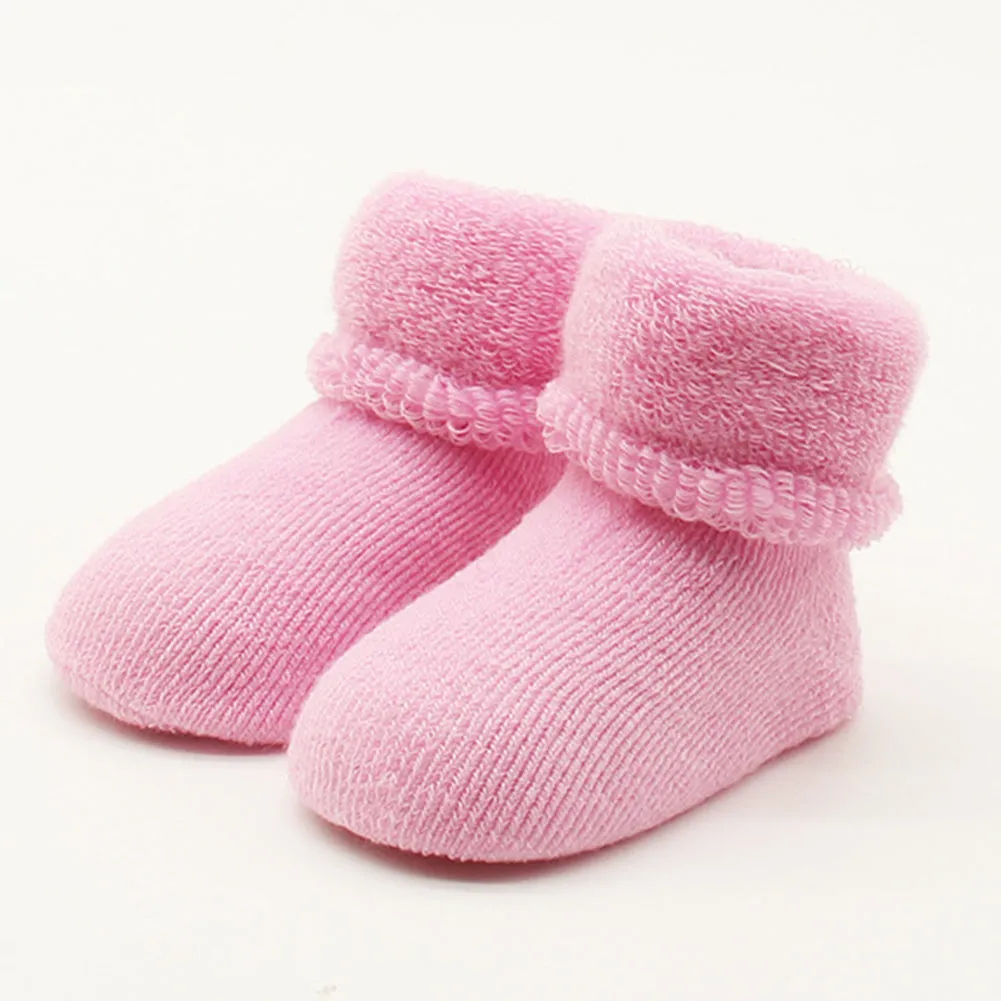 Newborn Baby Boy Girl Infant Toddler Learning Walk Comfortable Winter Socks
