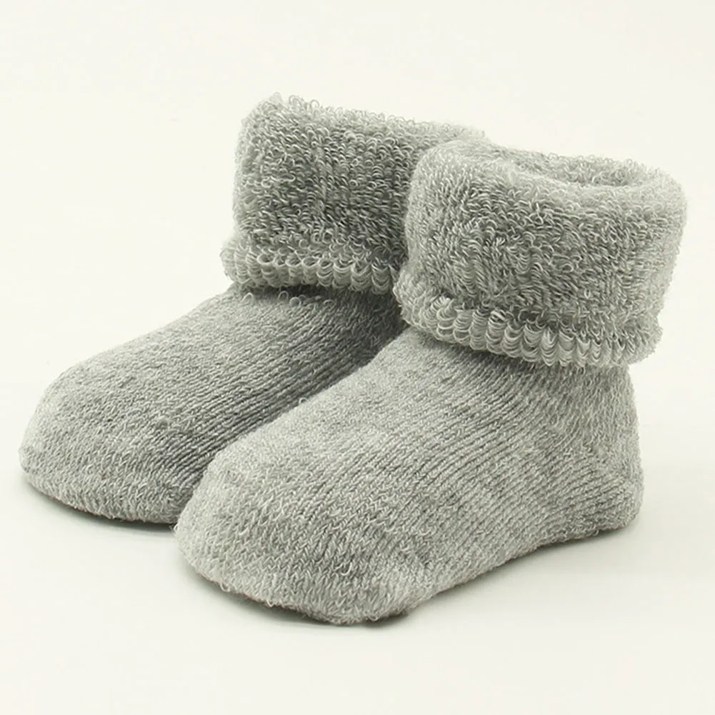 Newborn Baby Boy Girl Infant Toddler Learning Walk Comfortable Winter Socks