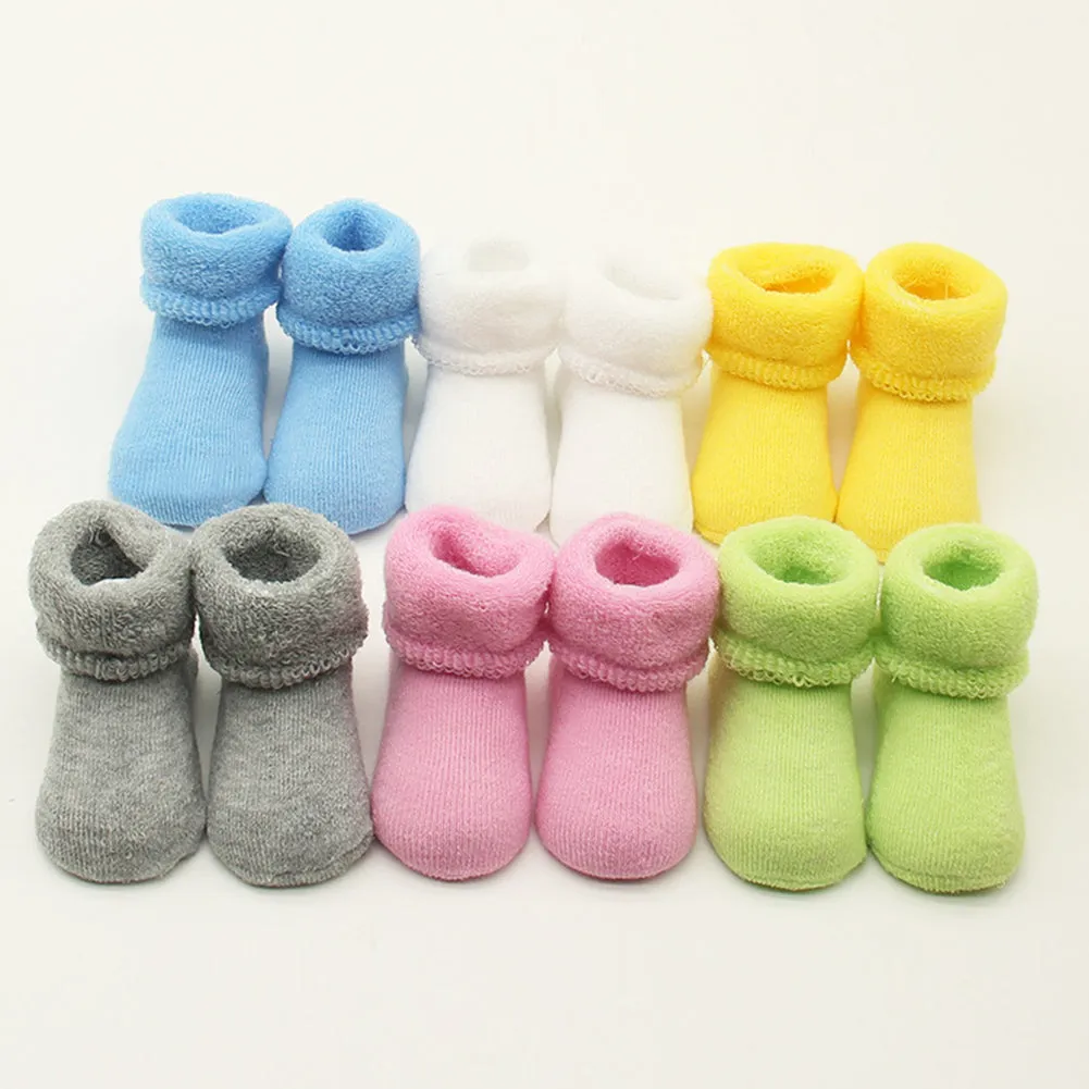 Newborn Baby Boy Girl Infant Toddler Learning Walk Comfortable Winter Socks
