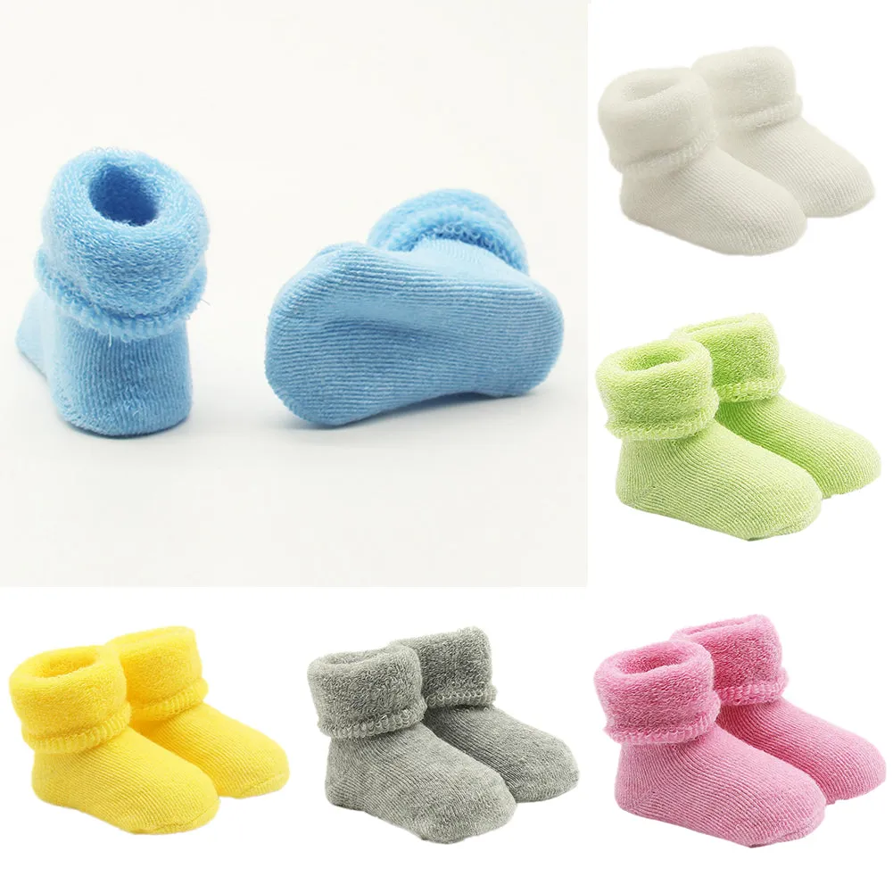 Newborn Baby Boy Girl Infant Toddler Learning Walk Comfortable Winter Socks